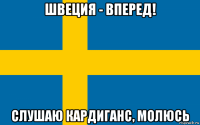 швеция - вперед! слушаю кардиганс, молюсь