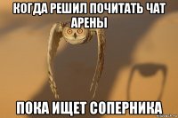когда решил почитать чат арены пока ищет соперника