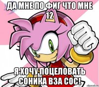 да мне по фиг что мне 12 я хочу поцеловать соника вза сос!