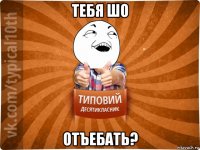 тебя шо отъебать?