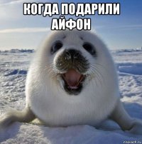 когда подарили айфон 