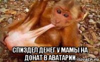  спиздел денег у мамы на донат в аватарии