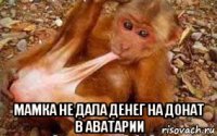 мамка не дала денег на донат в аватарии