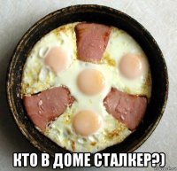  кто в доме сталкер?)