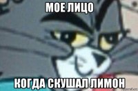 мое лицо когда скушал лимон