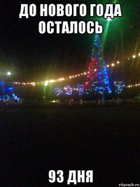 до нового года осталось 93 дня