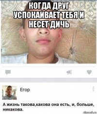 когда друг успокаивает тебя и несет дичь 