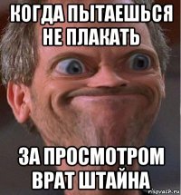когда пытаешься не плакать за просмотром врат штайна