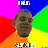пойду вздрочну