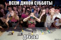 всем дикой субботы друзья