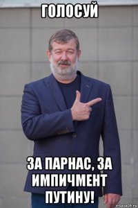 голосуй за парнас, за импичмент путину!