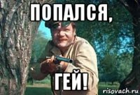 попался, гей!