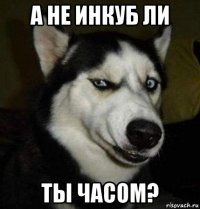 а не инкуб ли ты часом?