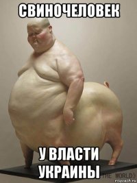 свиночеловек у власти украины