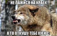 не лажися на краек а то откушу тебе хуек с: