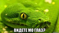 видете мо глаз?