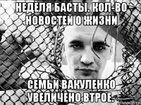 неделя басты. кол-во новостей о жизни семьи вакуленко увеличено втрое.