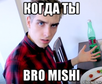 когда ты bro mishi