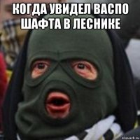 когда увидел васпо шафта в леснике 
