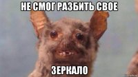 не смог разбить свое зеркало