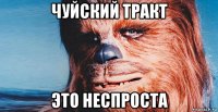 чуйский тракт это неспроста