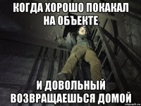 когда хорошо покакал на объекте и довольный возвращаешься домой