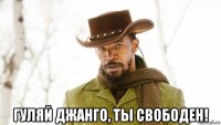  гуляй джанго, ты свободен!