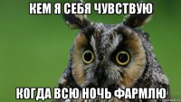 кем я себя чувствую когда всю ночь фармлю