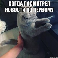когда посмотрел новости по первому 