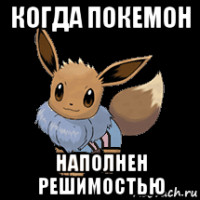 когда покемон наполнен решимостью