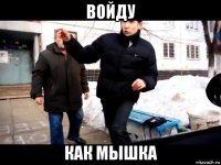 войду как мышка