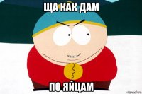 ща как дам по яйцам