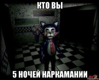 кто вы 5 ночей наркамании