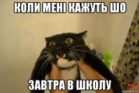 коли мені кажуть шо завтра в школу
