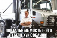  портальные мосты - это тебе не хуй собачий!