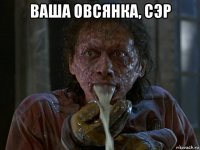 ваша овсянка, сэр 