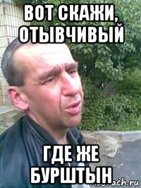 вот скажи, отывчивый где же бурштын
