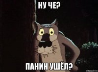 ну че? панин ушёл?