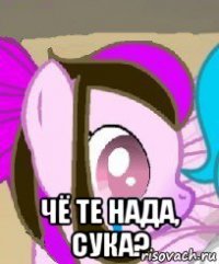  чё те нада, сука?