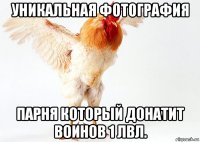уникальная фотография парня который донатит воинов 1 лвл.