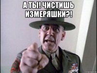 а ты! чистишь измеряшки?! 