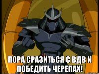  пора сразиться с вдв и победить черепах!