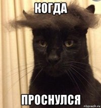 когда проснулся