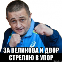  за великова и двор стреляю в упор