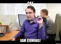 cat IAM COMING!