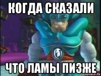 когда сказали что ламы пизже