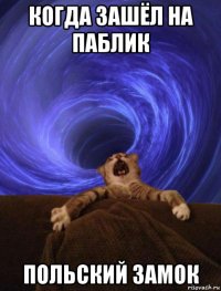 когда зашёл на паблик польский замок