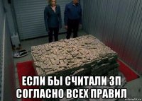  если бы считали зп согласно всех правил