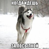 когда идешь за посылкой