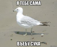 я тебе сама въебу сука
